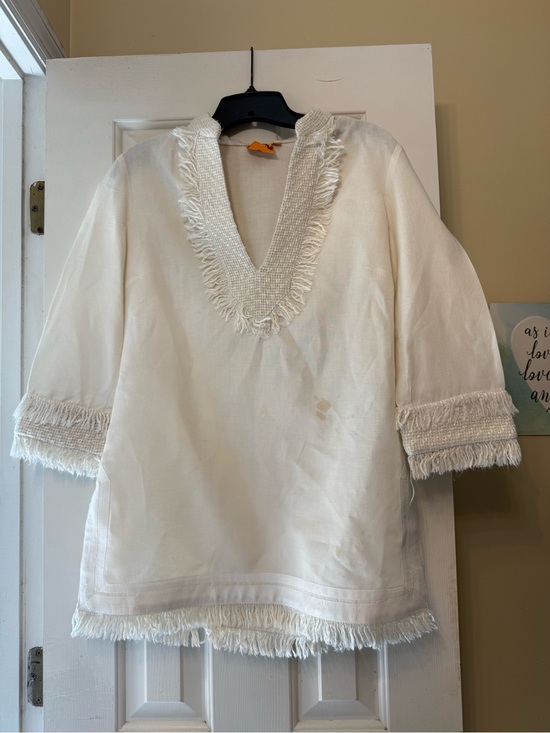 Tory Burch Tops - Tory Burch Lester Ivory Tunic Size 4